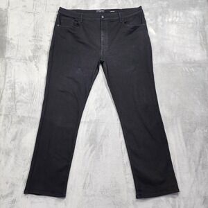 Shaquille O'Neal XLG Jeans Mens 44x34 Black Athletic Fit Straight Stretch Denim